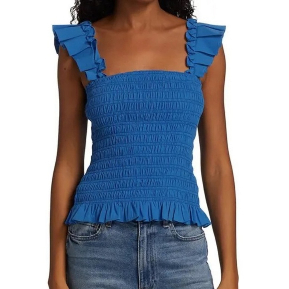 Ramy Brook Riley Shirred Tank Top Size S In EUC